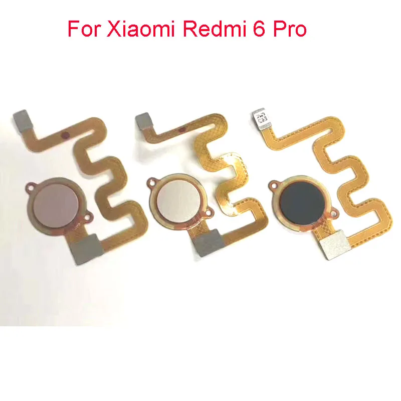 

New For Xiaomi Mi A2 Lite/ Redmi 6 Pro Home Button Fingerprint Ribbon Identification Sensor Flex Cable Replacement Parts