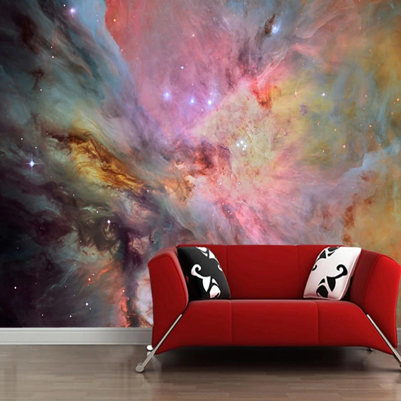 Custom papel parede infantil starry nebula mural for living room children's ceiling background decorative wallpaper | Обустройство