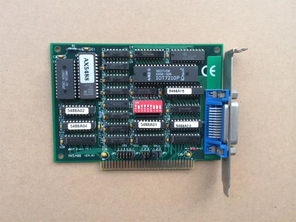 

For Taiwan Axis AX5488 VER: 1 GPIB Card Industrial Equipment Board GPIB Card AX5488 VER.A2 ISA Interface