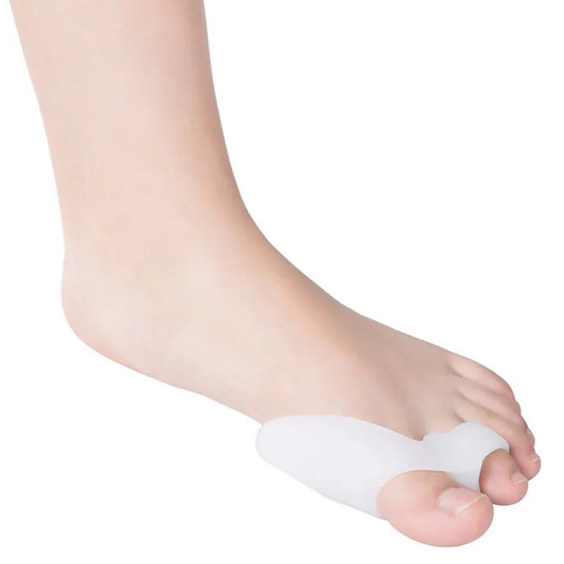 2PCS=1Pair Big Toe Separators Straightener Spreader Foot Care Tool Hallux Valgus Pro Massager Feet Gel Silicone Bunion Corrector