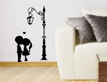 

Wall Decals Kissing Couple Decal Vinyl Sticker Love Home Decor Bedroom