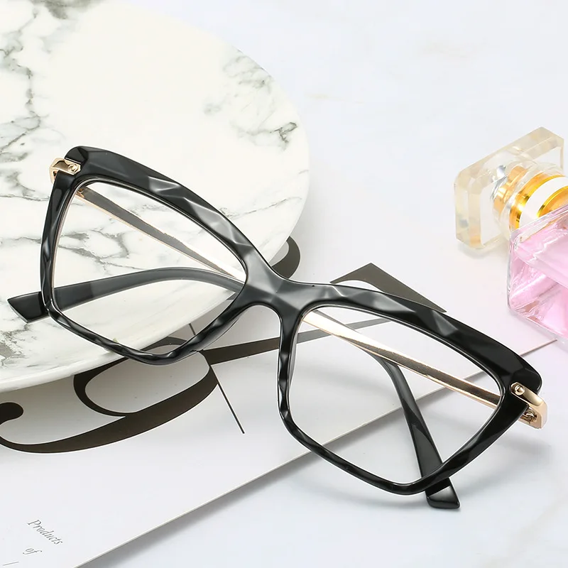 

Cat Eye Transparent Women's Glasses Luxury Brand Spectacles Clear Frame Female Eyeglass Frame Fashion Myopia Nerd Glasses lenes