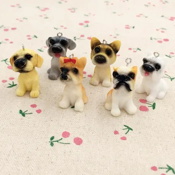 

6Pieces Kawaii Mixed 3D Resin Dog Fairy Garden Miniatures Terrarium Figurines Decoration DIY Craft For Dollhouse Ornaments 30mm