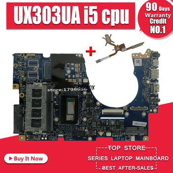 

For Asus UX303UA UX303U UX303UB U303U Laptop motherboard Mainboard test ok GM 4GB RAM i5-5200U CPU sed-Heatsink