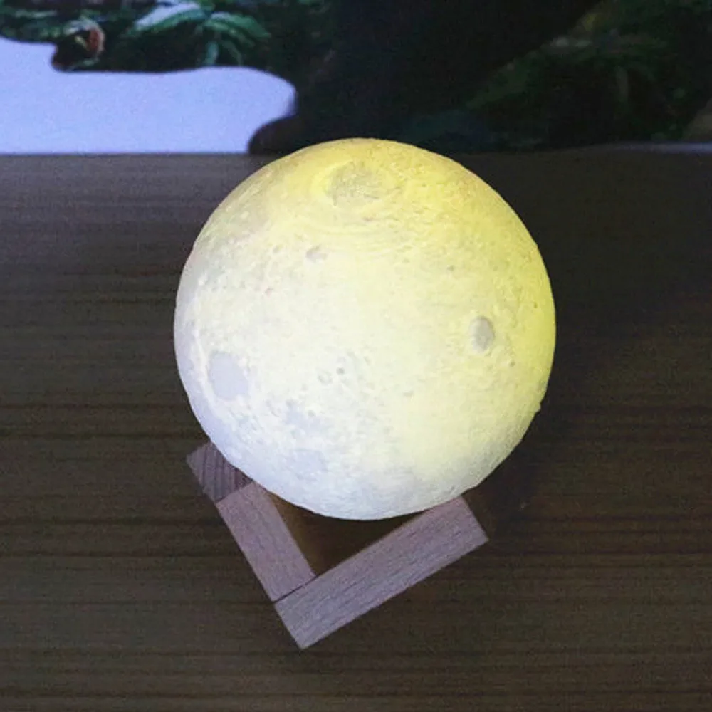 2018 High Quality 3D USB Hand Shot Lights Moon Night Light Moonlight Table Desk Lamp Gift Drop Shipping | Лампы и освещение