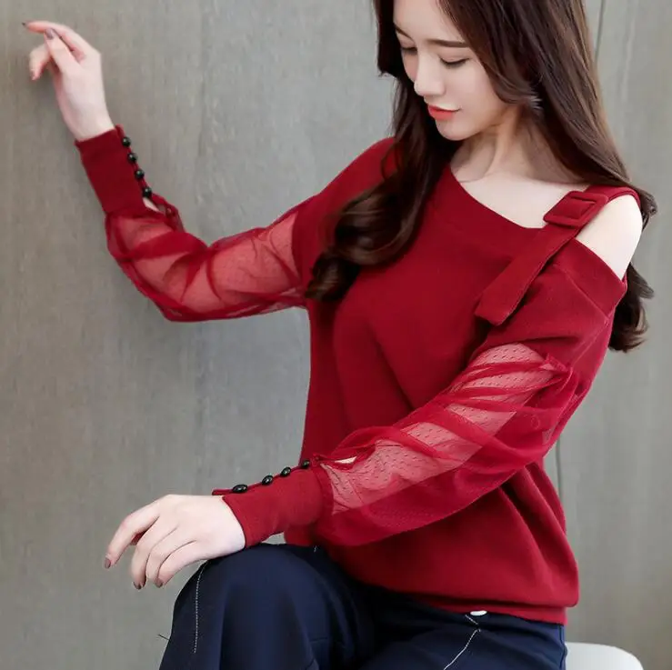 Весенняя рубашка с длинным рукавом, женские модные блузки,, сексуальный ...