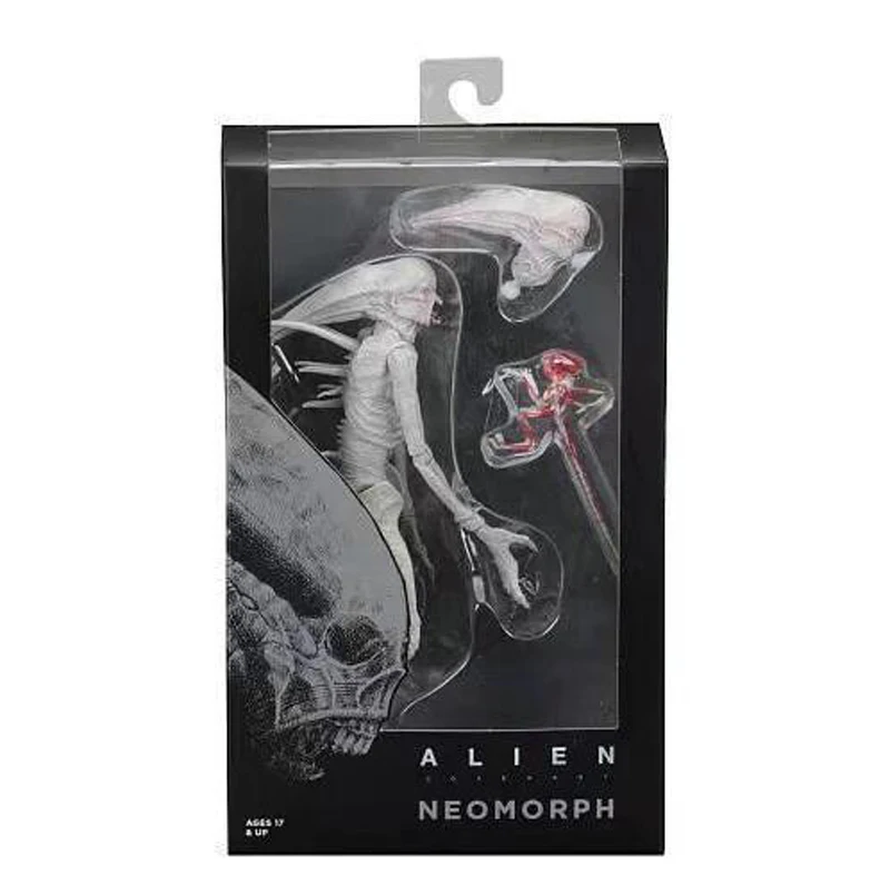 Movie AVP Aliens vs Predator Figure Series Alien Covenant Xenomorph Neomorph Creature Pack Toy Action Figures Model Toy Gift (4)