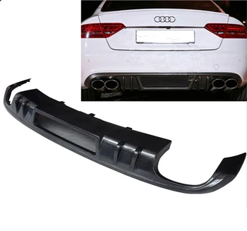 

Fit For Audi A5 S5 RS5 2 and 4 door 2009-2011 2012-2016 Rear Bumper Diffuser Bumpers Lip Protector Guard carbon fiber