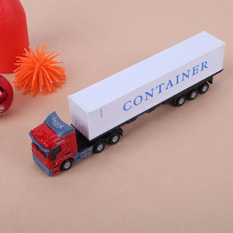 

1:43 Alloy Construction Vehicle Model Toy Kids Simulation Container Truck Model Truck Vehicle Toys Simulation Model Cars Toy