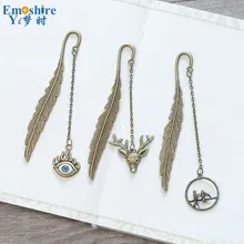 Ретро металлические закладки корейский творческие ручной работы канцелярские подарки закладки для школы канцтоваров M085