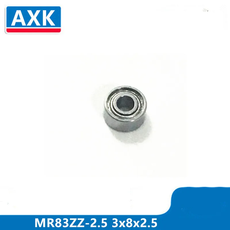 AXK 50 шт. MR83ZZ-2.5 3x8x2 5 мм радиальный шар Миниатюрный подшипник высокое качество |
