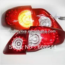 Для TOYOTA Corolla Altis светодиодный задний светильник 2008 до 2010 года Super Lux красный белый цвет