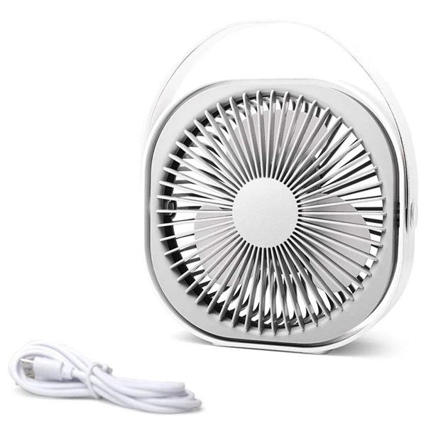

Desk Fan 6 Inch Rechargeable Battery Powered Mini Usb Fan Ultra Quiet Table Fan with 3 Speeds, Portable Usb Personal Fan for O