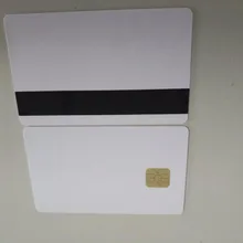 10 шт./партия SLE4442 чип контакт IC и 3 трек Hi CO магнитная черная полоса композитная карта