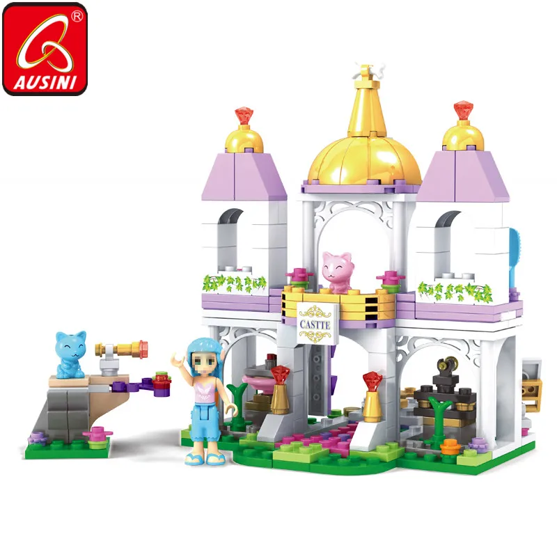 

AUSINI Fairy Girls Friends Mini Figures Bricks Building Blocks Toys for Children Creator Castle Model Fortress Kids Playthings