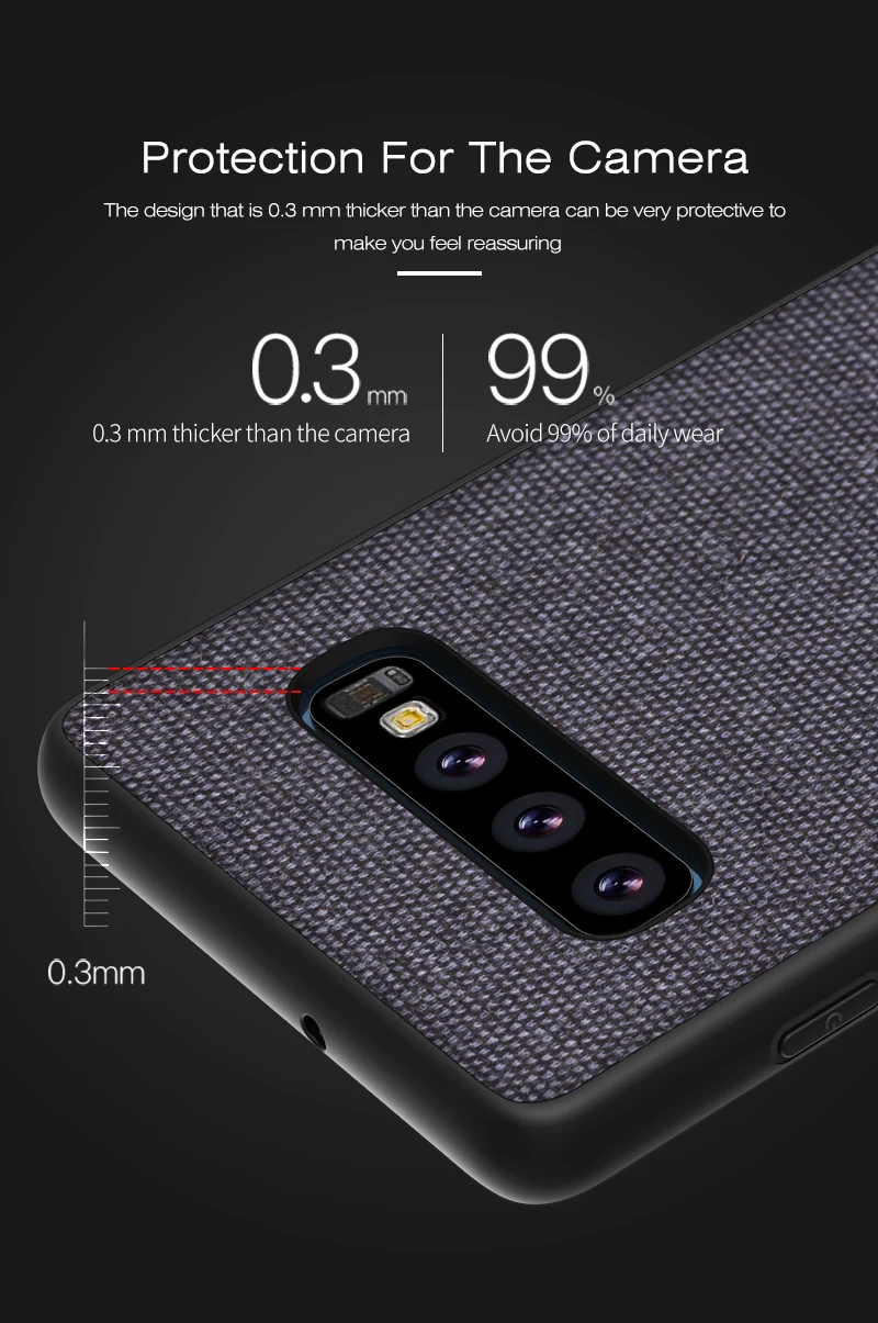 For Samsung Galaxy S10 Case Canvas Cloth Leather For Samsung Galaxy S10 Plus e S10e Case Fabric Ultra-thin Luxury Phone Cover Shell (10)