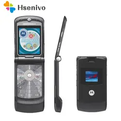 100% хорошего качества оригинальные Motorola Razr V3 мобильного телефона один год гарантии Восстановленное Бесплатная доставка