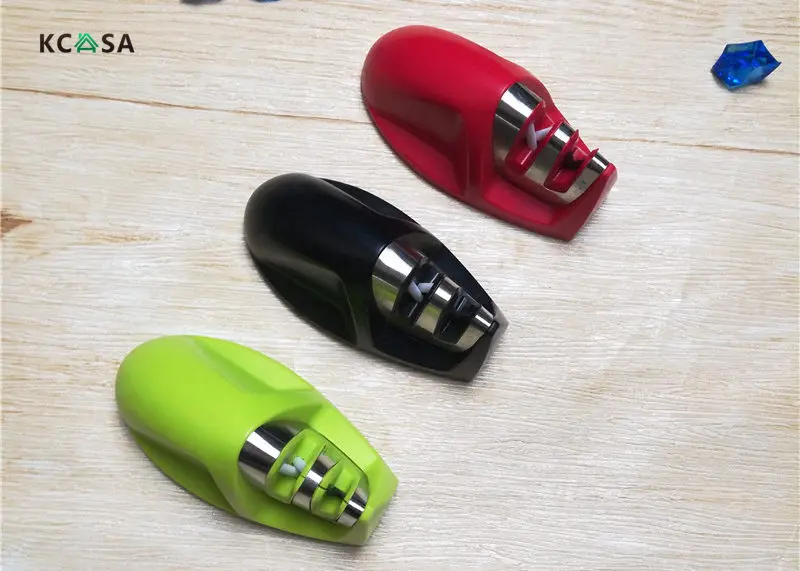 KCASA точилка для ножей 2 s(алмаз и керамика) сталь точилка для кухонных ножей точильный камень кухонные инструменты Гаджеты