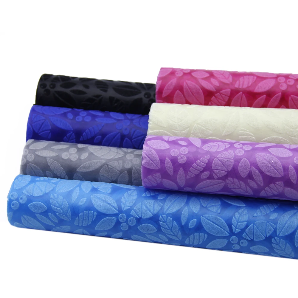 

David accessories 20*34cm Leaves Sliced Double-sided Non-woven Fabric DIY Bowknot Bag Sewing the Cloth Handmade Material,c7091
