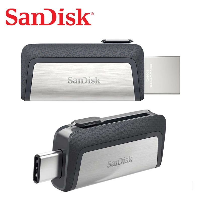 Флеш-накопитель Nueva sandisk 64 GB SDDDC2 Extreme de alta velocidad tipo C USB3.1 Dual OTG USB 128 GB pluma unidades32 GB 150 м/с