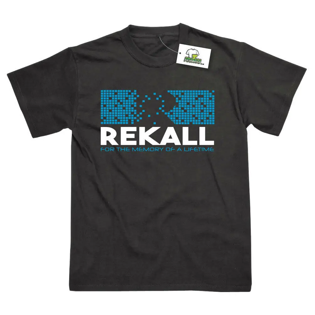 Rekall Вдохновленный toвсего напоминания печатных T-Shirt2019 модный бренд 100% хлопок
