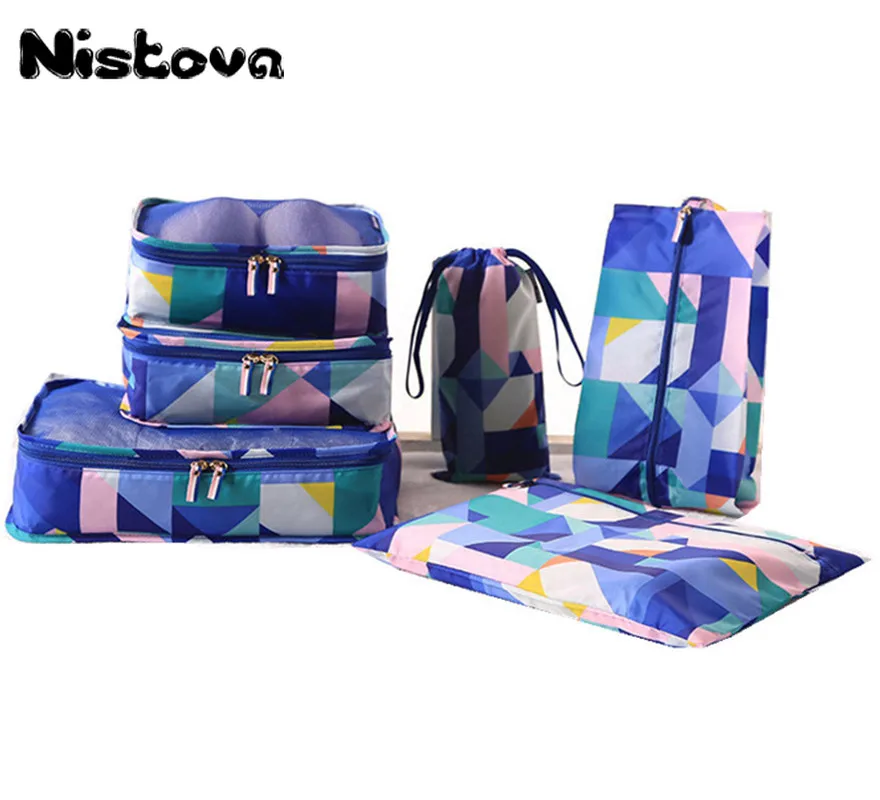 

1/6/8/10 Pcs Durable Unisex Travel Packing Cubes Set Organizer Luggage Bags Large Capacity Travel Hand Clothing Sorting Organize