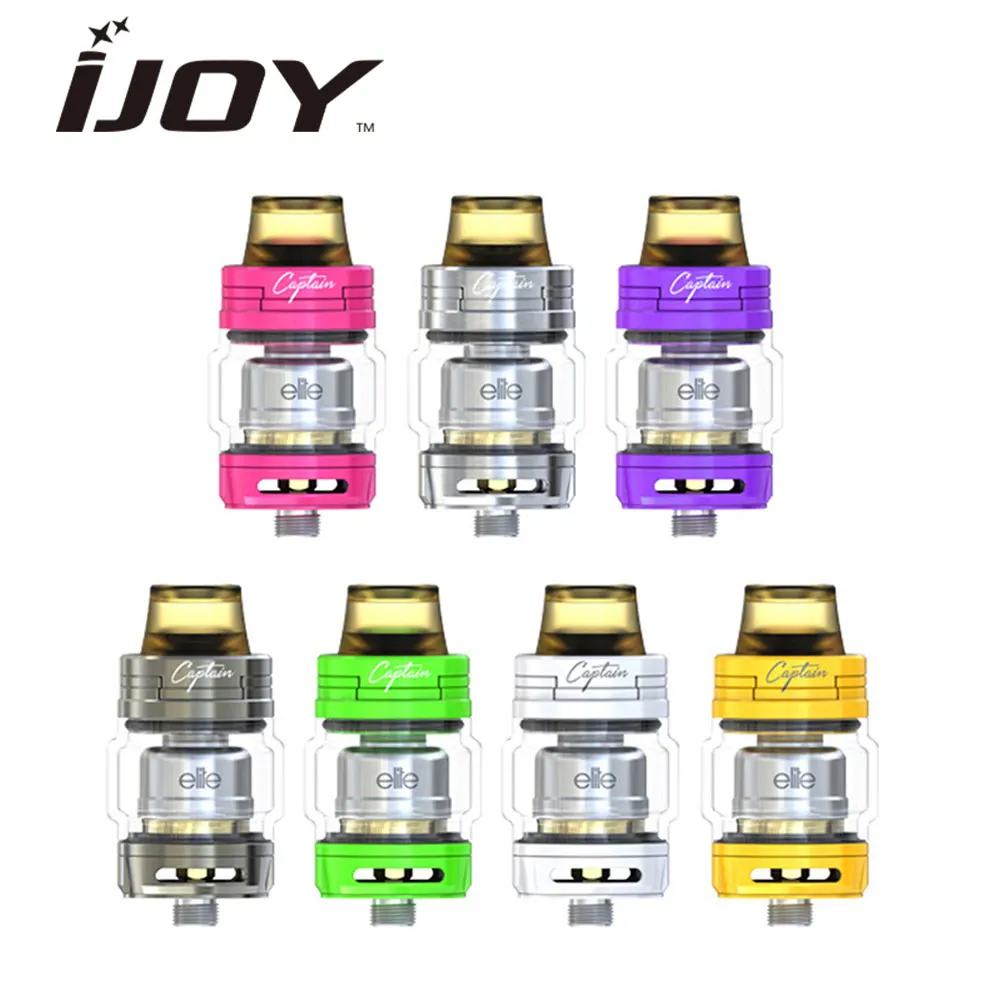 

Original IJOY Captain Elite RTA 2ml/3ml Tank 22.5mm Diameter Top Filling System Airflow & Bottom Sides Vaping E-cig Atomizer