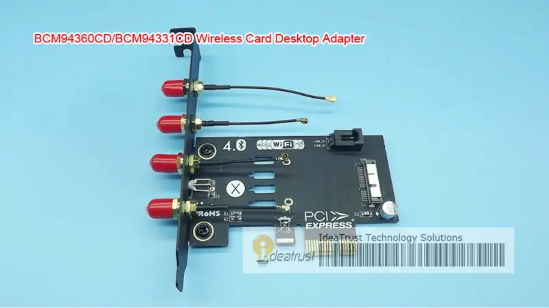 [IdeaTrust] BCM94360CD BCM94331CD беспроводная карта PCIe 1x адаптер для настольных ПК hackintosh BCM4360