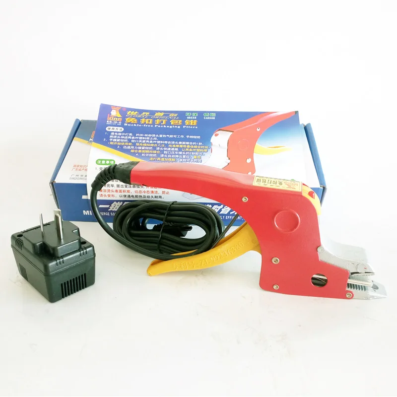 Electrical Strapping tool manual sealless bands welding tools equipment PP straps binder buckle