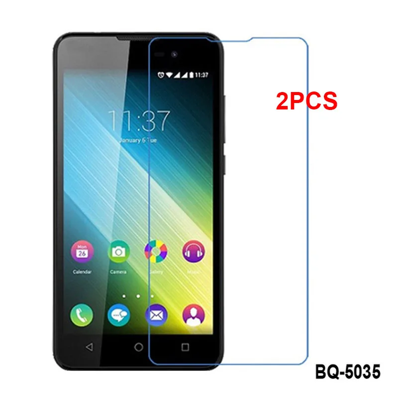 

2PCS Tempered Glass BQ BQ-5035 Velvet Screen Protector 9H 2.5D Explosion-proof Protective Glass Film for BQ 5035 Velvet