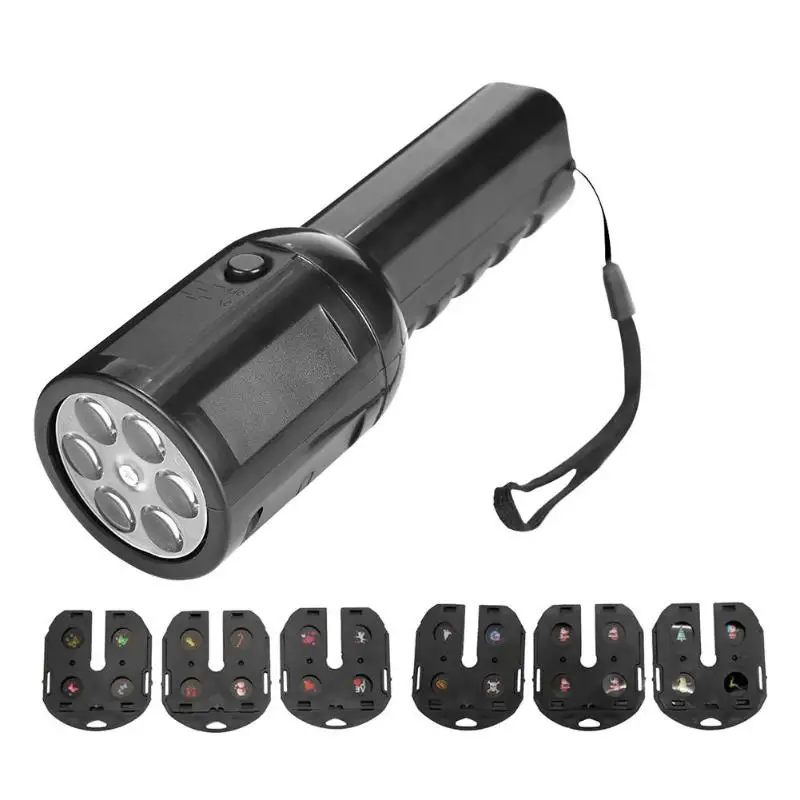 

4W Romantic Battery Powered Flashlight Film Photo Projector + Film Sheets Kits Electric Torch Photo Projector Decor