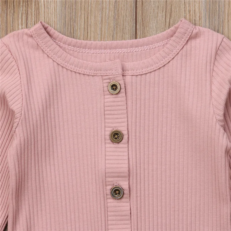 PUDCOCO/Новинка; вязаный осенний свитер с длинными рукавами для новорожденных девочек и мальчиков; кардиган на пуговицах; Верхняя одежда; повседневные топы; детская одежда