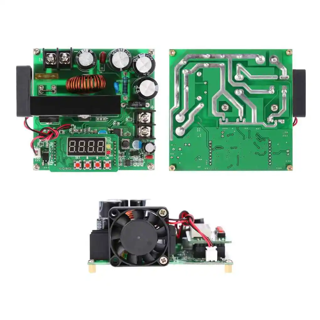 

900W Digital Control DC-DC Boost Module 0-15A IN 8-60V OUT 10-120V Step-up Converter Power Supply CC/CV LED Display