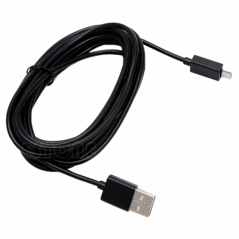 1 шт. Новый usb кабель для зарядки 3 метра микро шнур PS4 XBOX ONE контроллеров черный L060