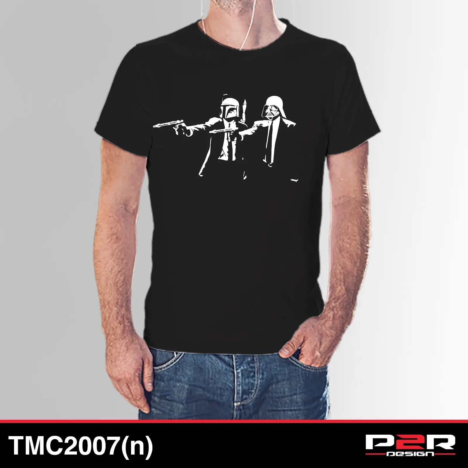 

T-shirt black T-shirt Star Wars TMC2007 Free shipping Print T Shirt Mens Short Sleeve Hot