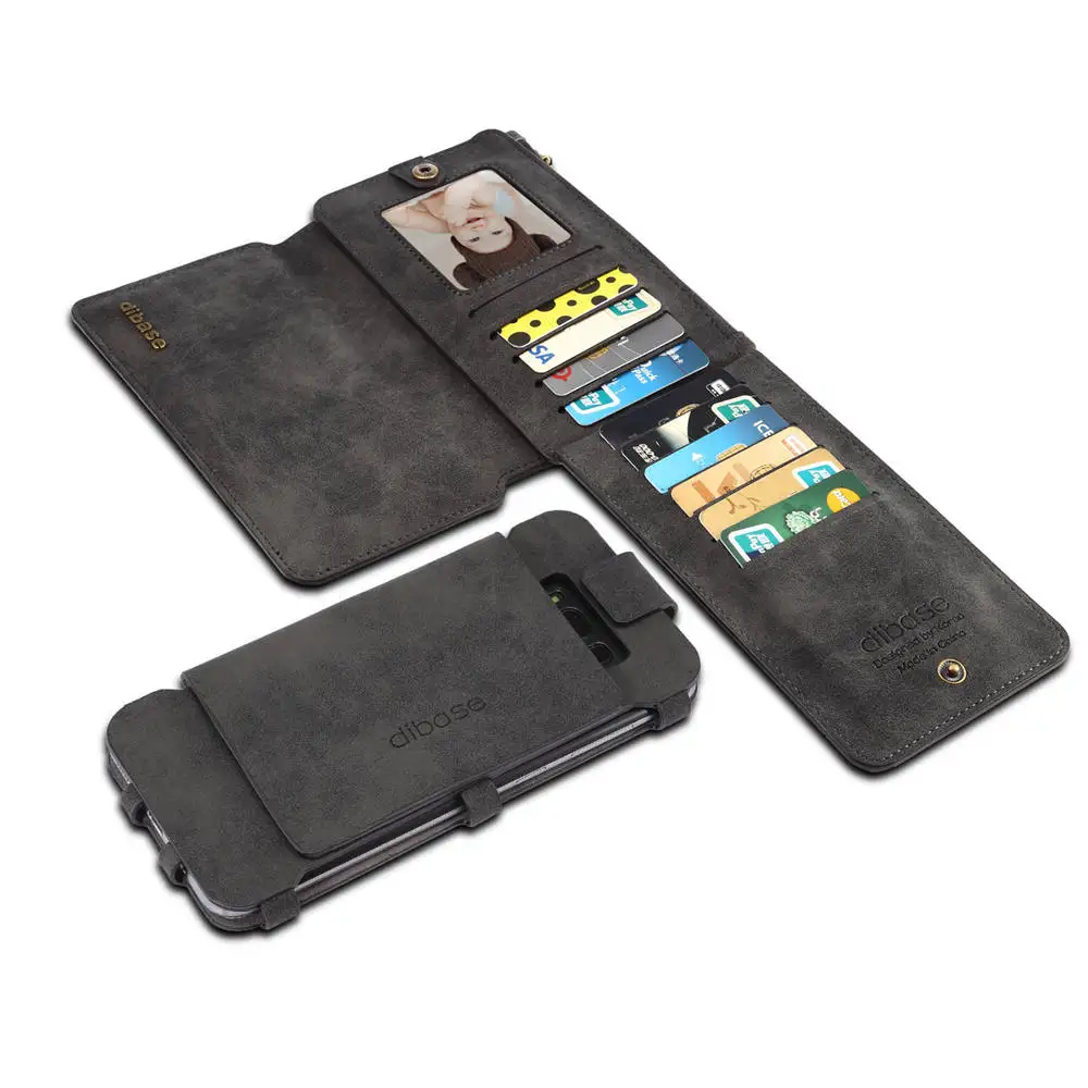 Для samsung A8 бумажник чехол искусственная кожа, многофункциональный чехол съемный 2 в 1 с отделением для карт, для Galaxy Note 8 9 S8 S8+ S9
