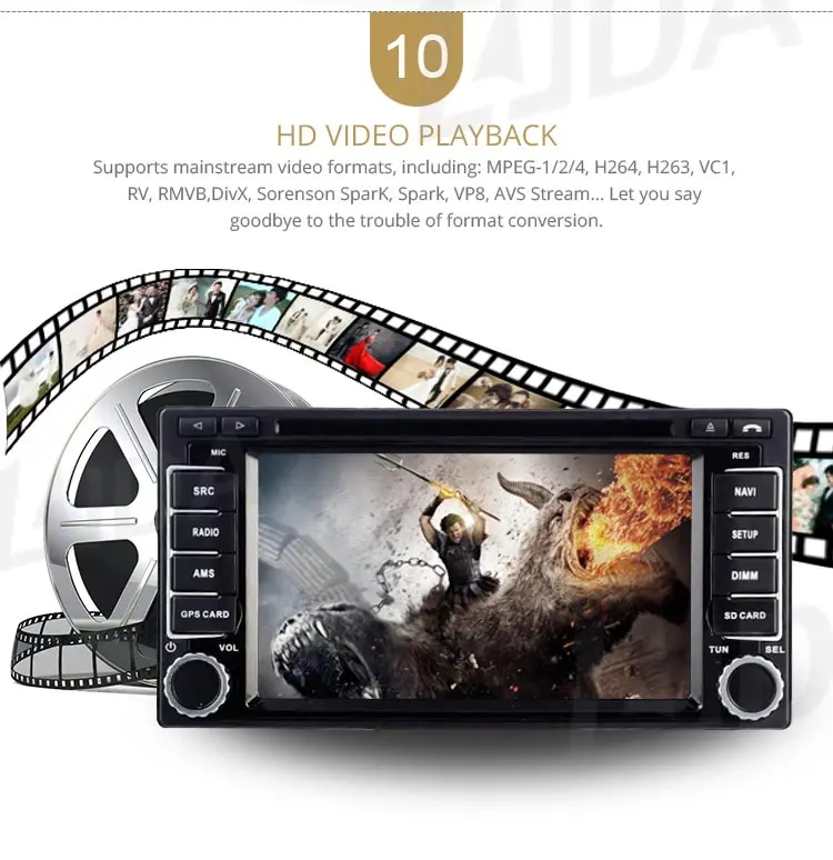 Top LJDA 2 Din Android 9.1 Car DVD Player For Subaru Forester Impreza 2008-2011 Wifi GPS Navi Radio 2G RAM Stereo Audio Multimedia 12
