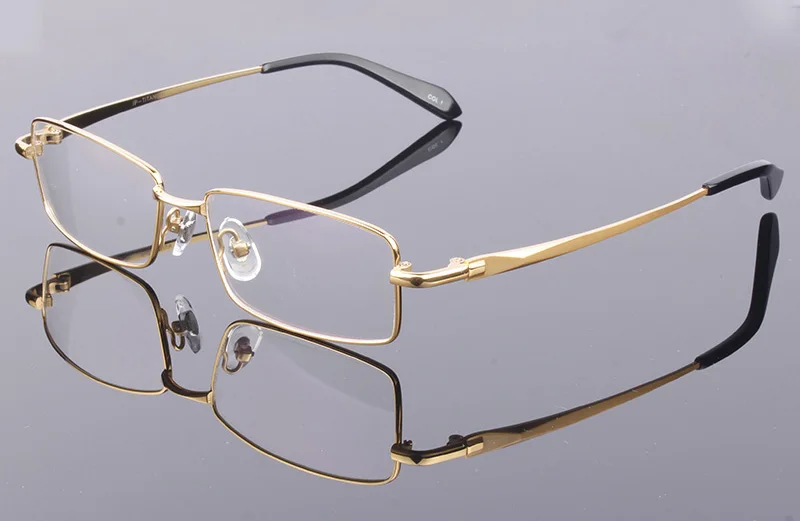 Logorela Модные мужские Оправа очков из титанового сплава оптические очки по рецепту очки полная оправа очки
