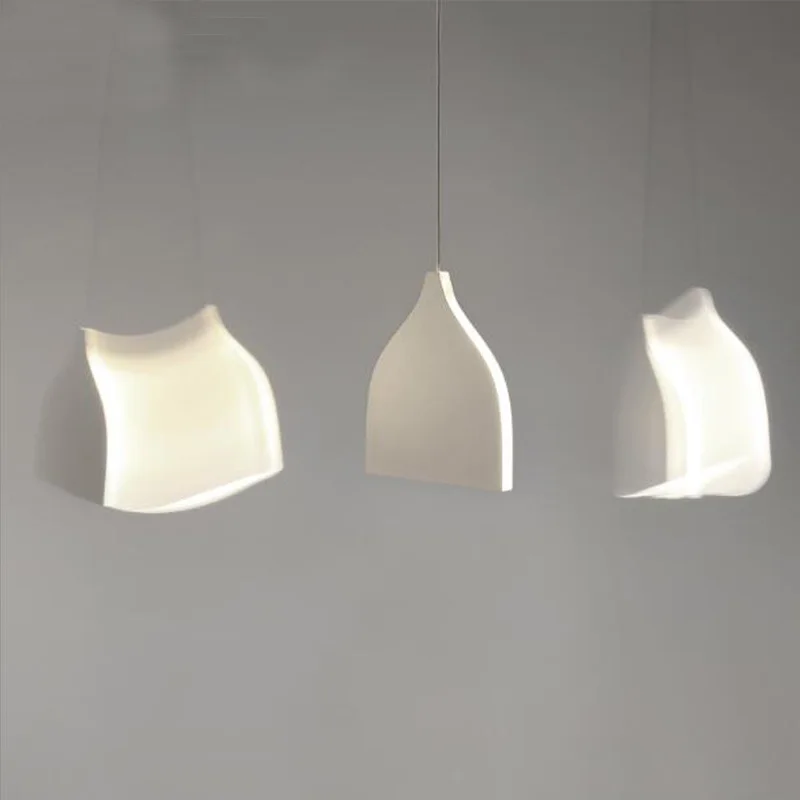 Дизайн, современный модный светодиодный светильник-Люстра для ресторана, лампа для еды, гостиной, минималистичный креативный светильник, подвеска в виде теней