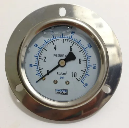 

YN60ZT front flange 2.5" 60mm brass movements pressure gauge r,back mount manometer ,Shock - proof oil - filled pressure gauge