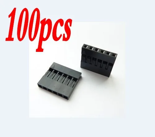 

100pcs Dupont head 6P pitch 2.54mm DuPont , plastic shell terminal plug chief sold separately