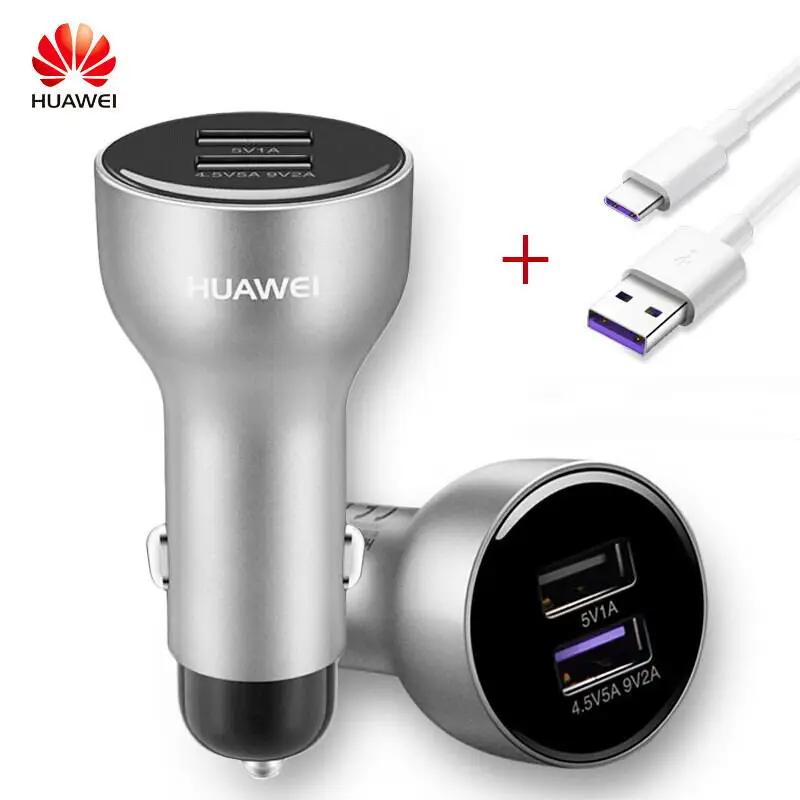 Huawei P20 Pro Lite Super Car Charger 100 Original 5V4.5A 5A USB Type