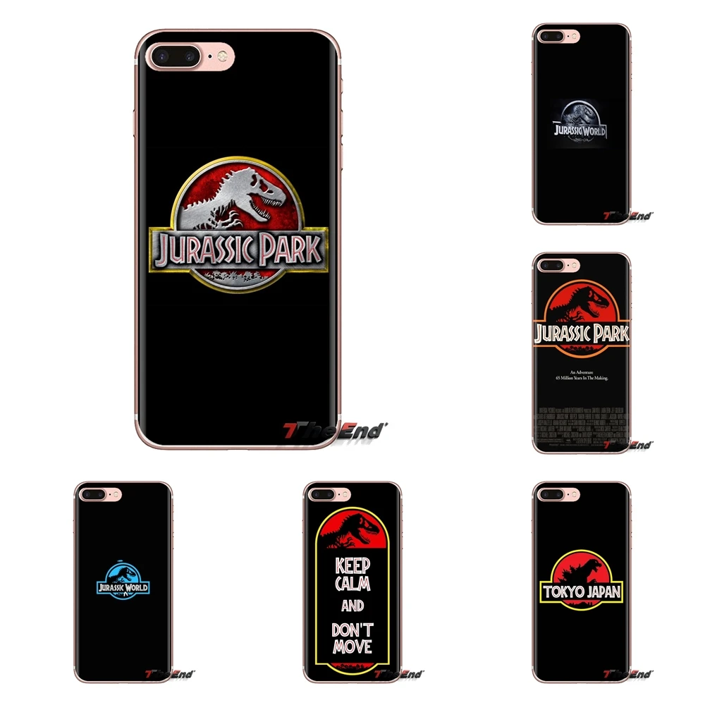 Transparent Soft Shell Covers Jurassic Park dinosaur For iPod Touch Apple iPhone 4 4S 5 5S SE 5C 6 6S 7 8 X XR XS Plus MAX |