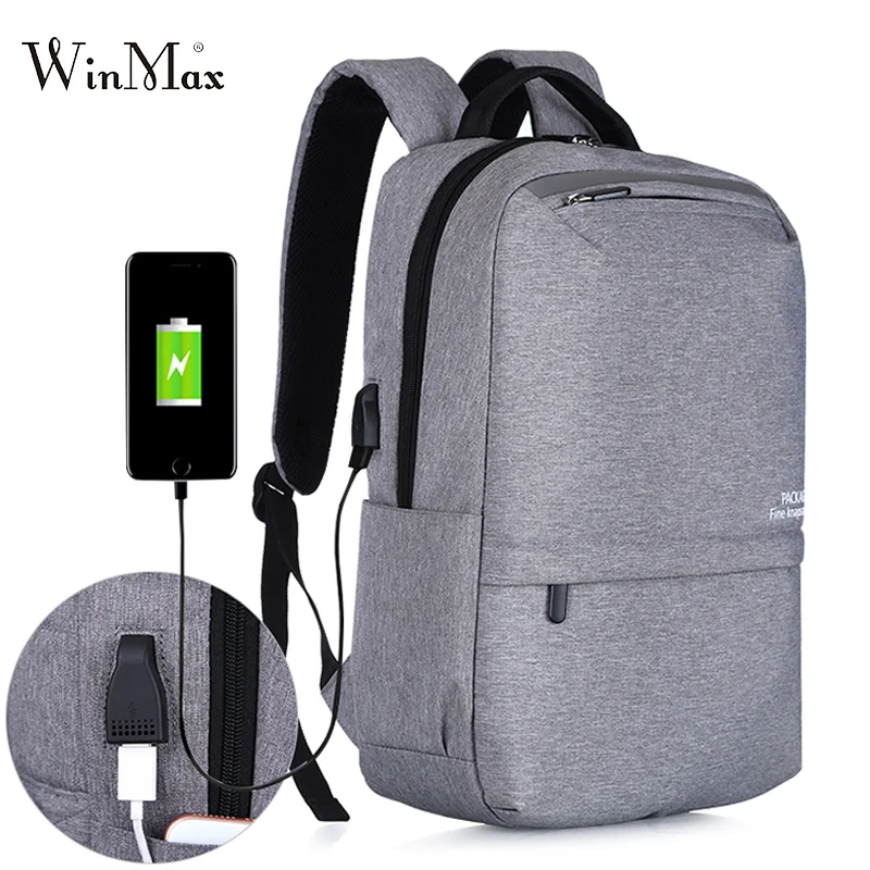 

New Laptop Backpacks For Men USB Charging Backpacks Large Capacity Travel Bag Collage Backpack For Teenage Boys Rucksack Daypack