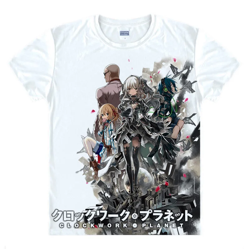 Anime Clockwork Planet AnchoR Tee Tops T-shirt Cosplay Costume Short Sleeve Cute