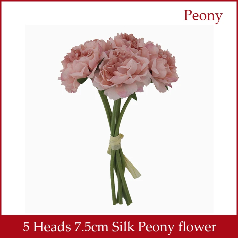 

Silk flor artificial Peony blumen flores artificiales flower pivoine flowers pioenrozen peonies fake fleurs for Home Decoration