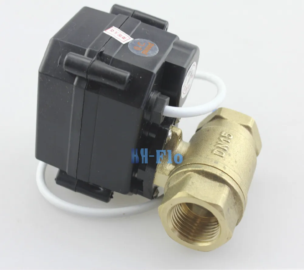 3/4 "DN20 DC12V латунь двухсторонний моторизованный шаровой кран CR 01 Электрический BSP