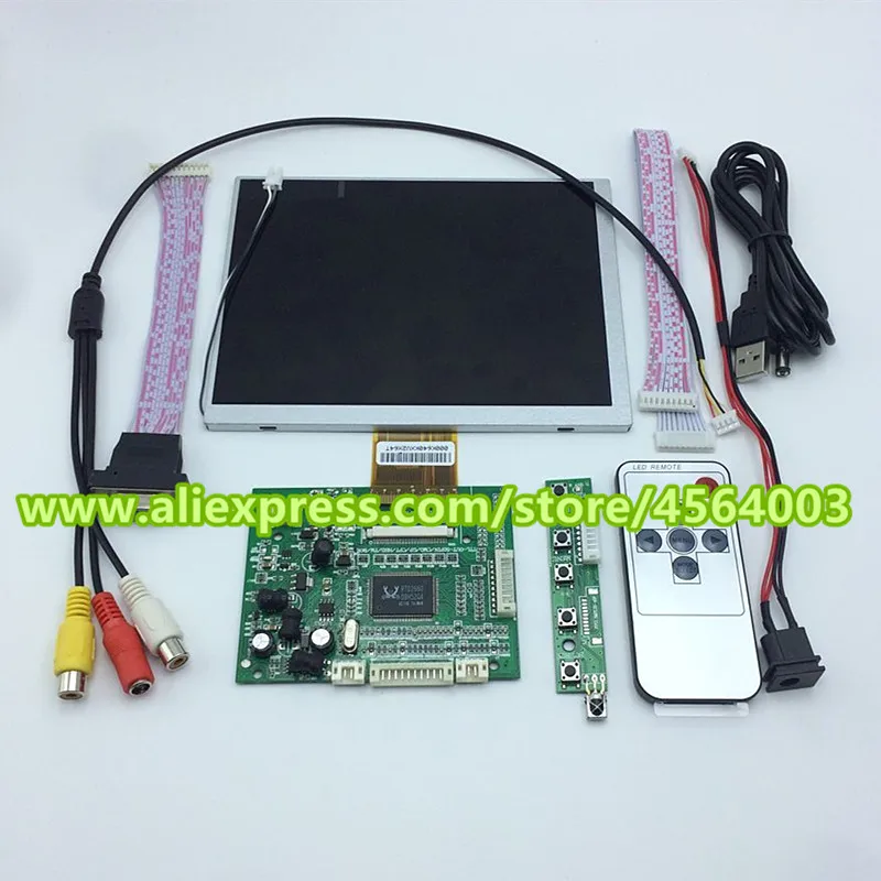 7 дюймовый TTL 800*600 60pin экран дисплей 4:3 CLAA070MA0ACW ЖК-монитор плата контроллера VGA 2AV для raspberry pi драйвер платы
