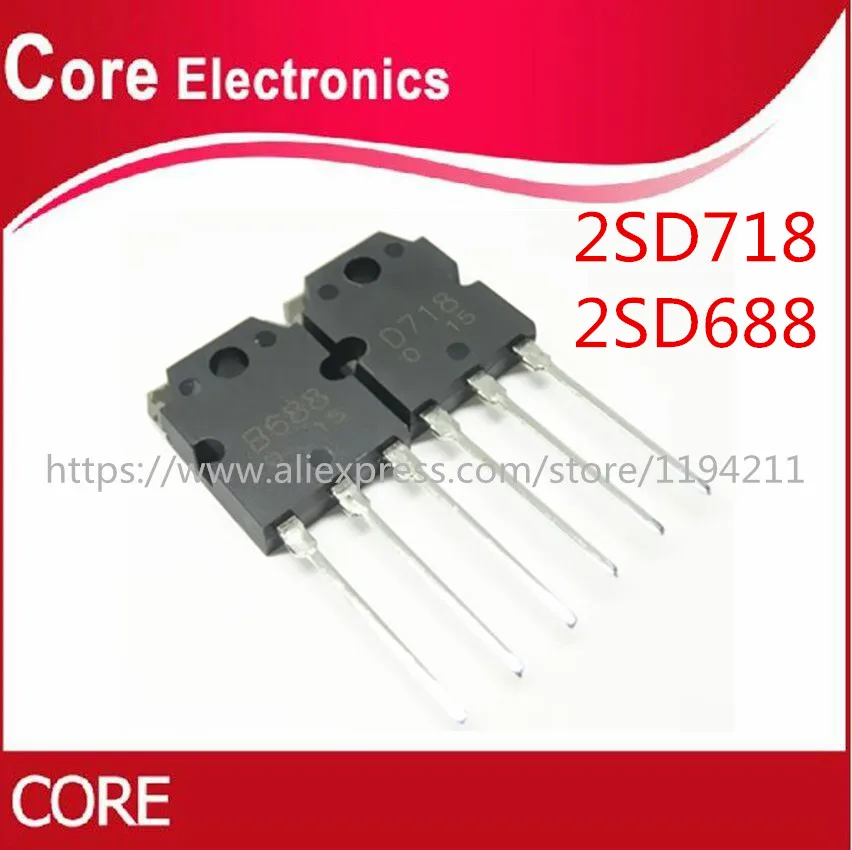 

10pair 2SD718 2SB688 Transistor (10 x D718 + 10 x B688) new original IC