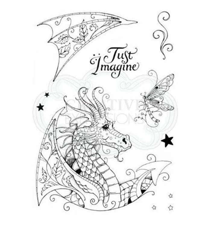 

CLEAR STAMP dargon DIY Scrapbook Card album paper craft silicon rubber roller transparent stamps 781
